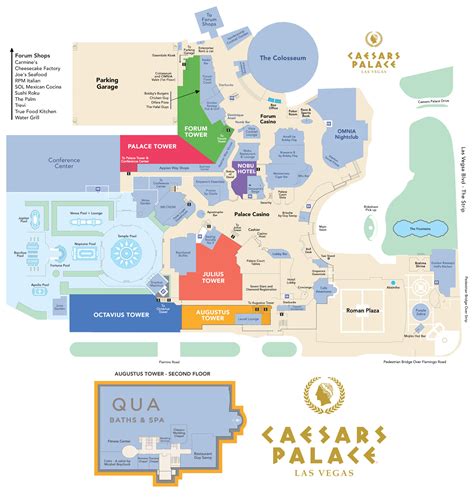 caesars las vegas map|Property Map .